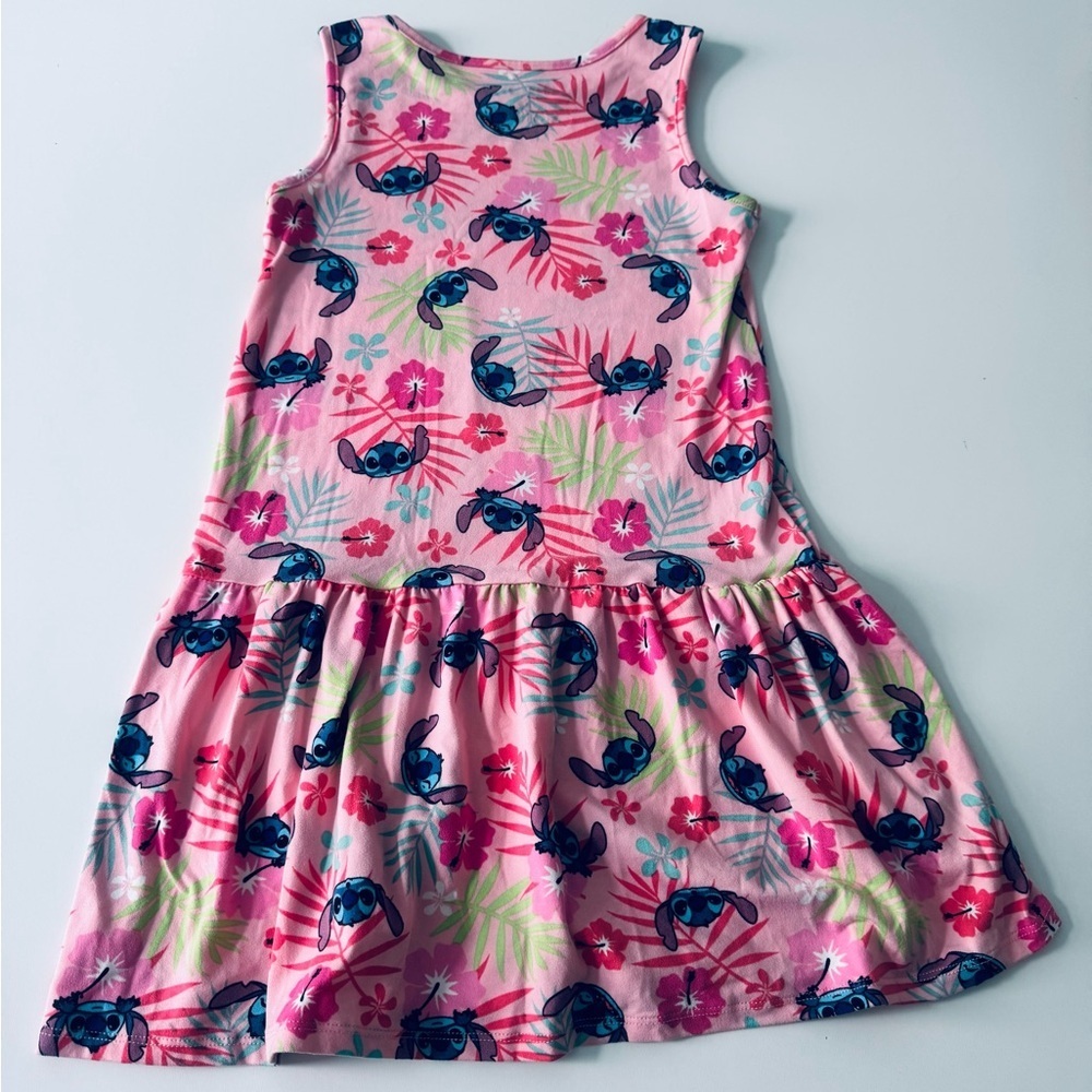 Disney Pink Stitch Floral Dress - Picture 2 of 7